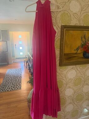 Bright Pink Maxi Dress - Unbranded